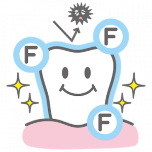 フッ素塗布のイラスト