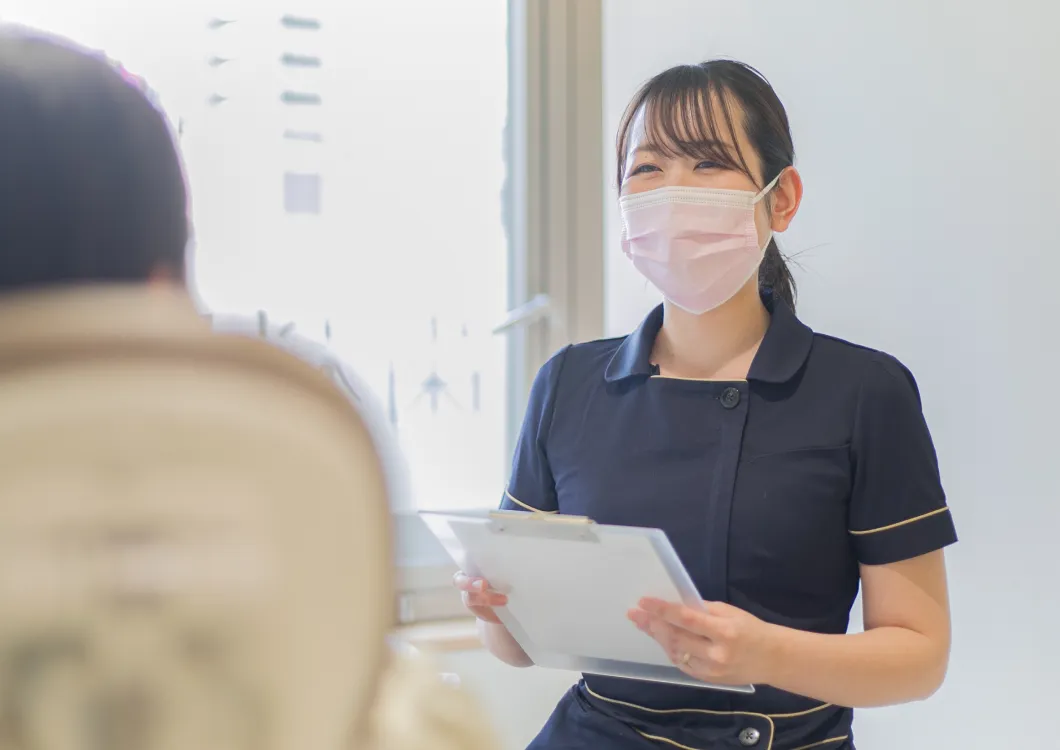 八王子にあるくろさわ歯科医院でのカウンセリングの様子